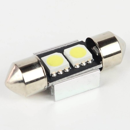 Ampoule Navette FIRST Anti-Erreur OBD 2 Leds Blanches 32mm