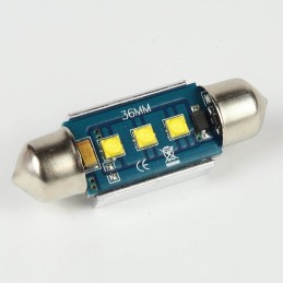 LED Festoon bulb C5W Super Canbus 3 Leds CREE 36 mm