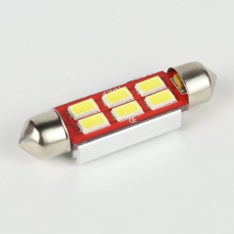 Festoon Bulb White LED Slim C5W 6 LED 5730 OBD CANBUS 42 mm