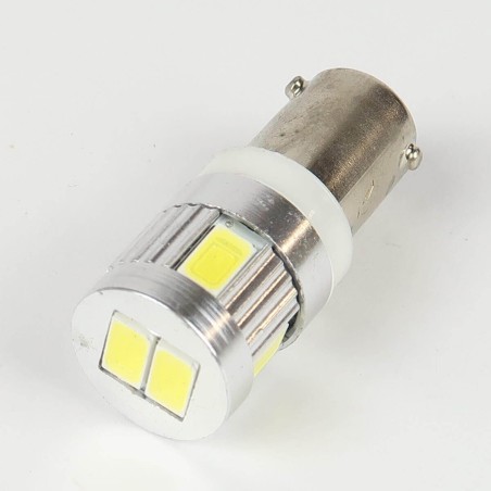BAX9S/H6W LED Bulb Canbus 6 White LEDs 12-24 V