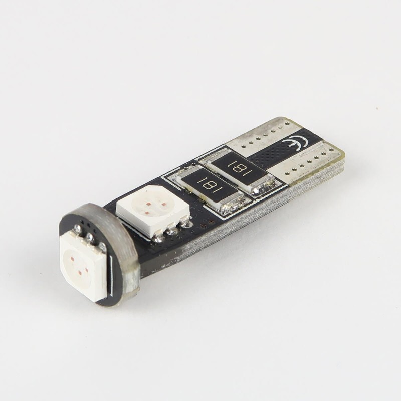 Ampoule T10 Bleu Anti-Erreur OBD 3 Leds