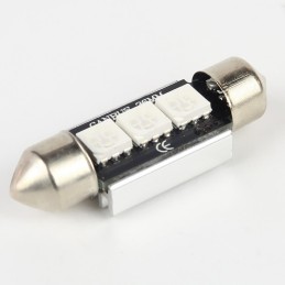 Ampoule Navette 36mm Verte Anti-Erreur OBD 3 Leds
