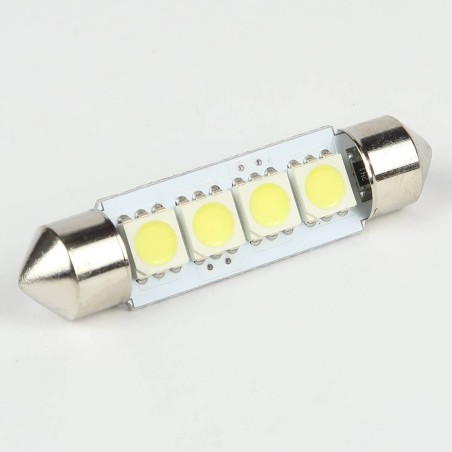 Ampoule Navette C5W 4 Leds SMD5050 41 mm FIRST
