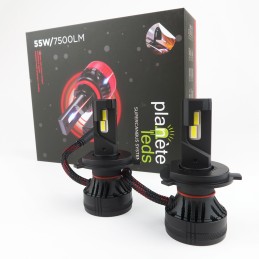 High Power SUPERCANBUS LED Kit H4 55W/7500Lm 6000k