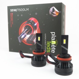 High Power SUPERCANBUS LED Kit H8/H11/H16 55W/7500Lm 6000k