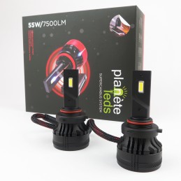 Kit LED HB3/HB4/HIR2 55W/7500Lm SUPERCANBUS 6000K Ventilé