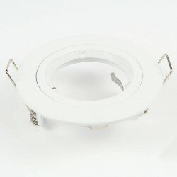 Support encastrable GU10 pour faux-plafond blanc