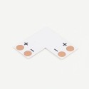 Bande d'angle 90° pour bande mono-couleur 8mm