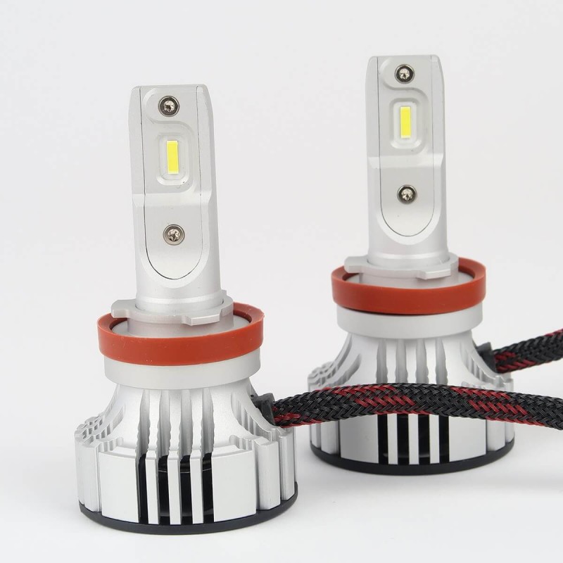 Ampoule à LED pour voiture et moto : Kit Ampoule LED H8/H11 5000Lm Ventilée