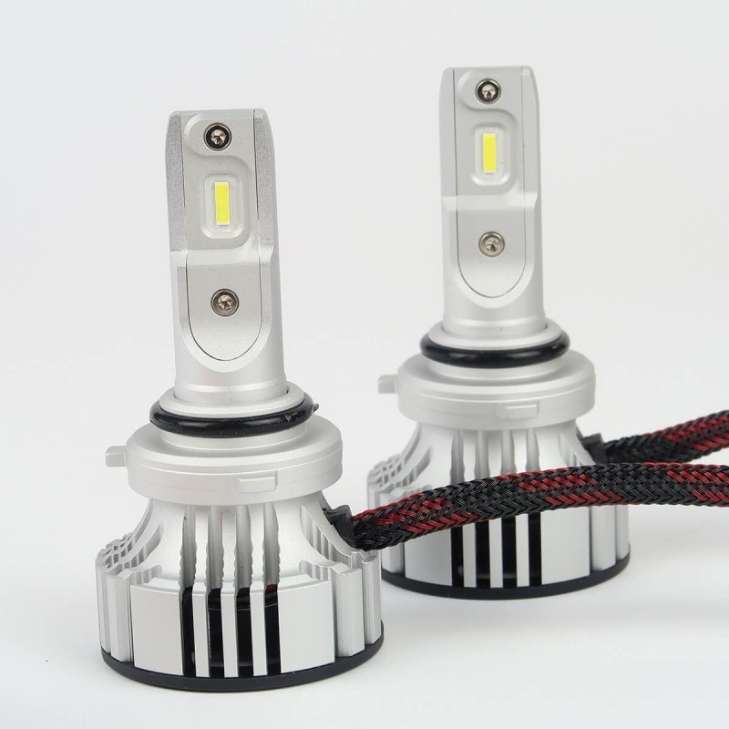 Ampoule à LED pour voiture et moto : Kit Ampoules LED HB4/H10/HIR2 5000Lm Ventilé