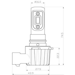 Ampoules LED H8/H11 OneStep Haute puissance