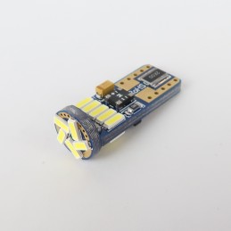 LED Bulb T10 CANBUS 15 White LEDs 10-30V