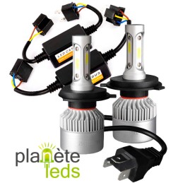 Planète LEDS Kit LED H4 80W/10000Lm SUPERCANBUS 6500K