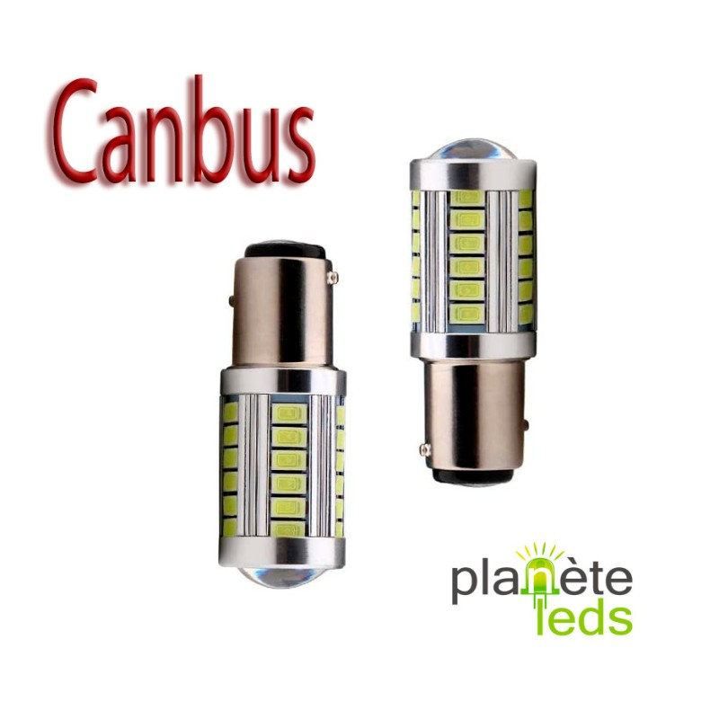 Eclairage LED pour voiture et moto : Ampoule Led BAY15D - P21/5W - 26 Leds Blanches Epistar CANBUS Eclairage LED pour voiture et moto : Ampoule Led BAY15D - P21/5W - 26 Leds Blanches Epistar CANBUS
