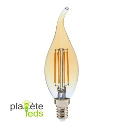 Ampoule flamme E14 4W lumière chaude Dimmable.