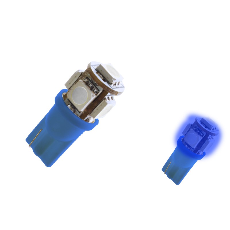 Ampoule LED T10 - W5w - Bleu