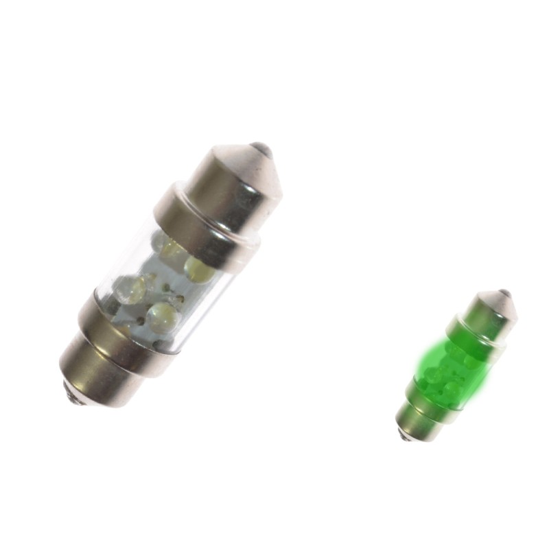 Ampoule Navette LED - 31mm - Vert
