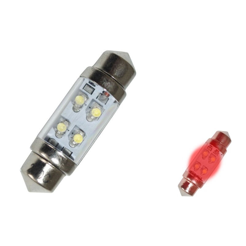 Ampoule Navette LED - 36mm - Rouge