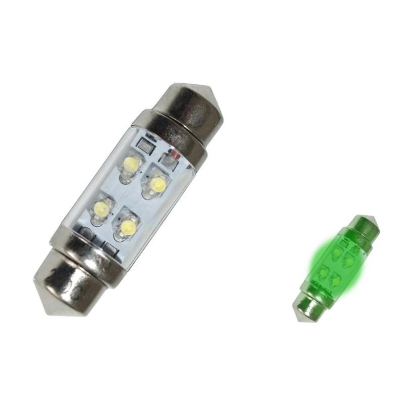 Ampoule Navette LED - 36mm - Vert