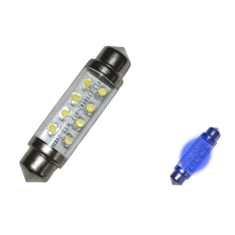 Ampoule Navette LED - 42mm - Bleu