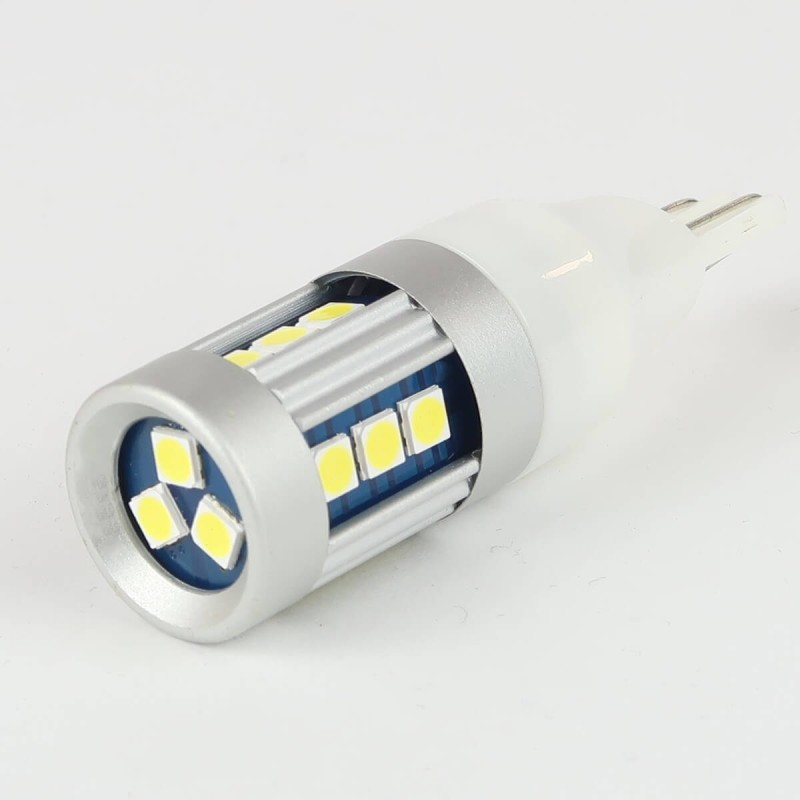 Eclairage LED pour voiture et moto : Ampoule LED T15 - W16W - 15 Leds Blanches SUPERCANBUS