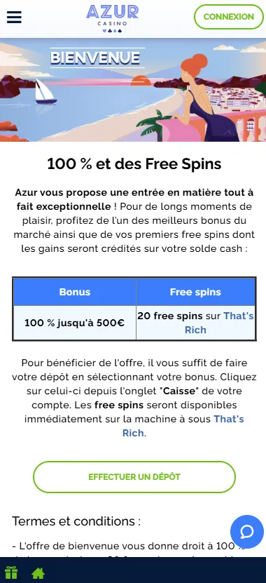 azur-casino-welcome-bonus-page