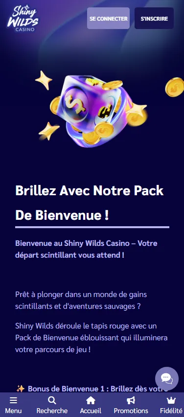 shiny-wilds-casino-welcome-pack