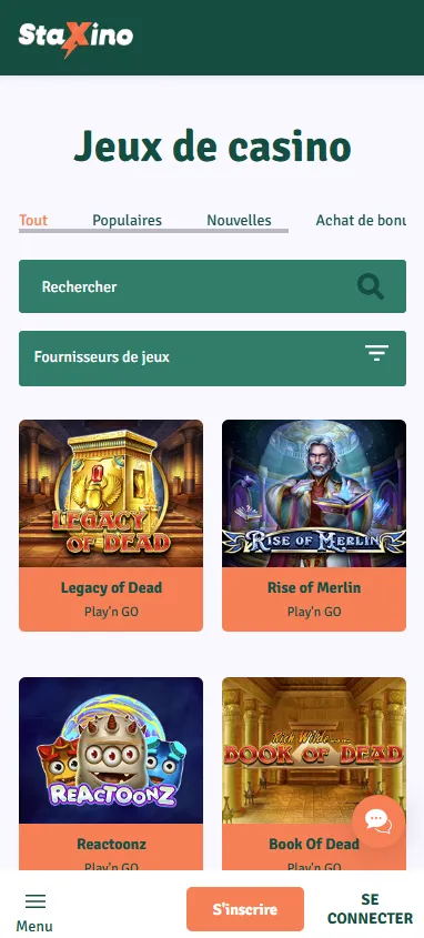 staxino-casino-games-page